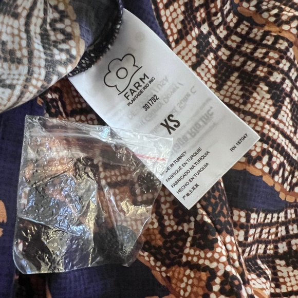 Farm Rio Yawanawa Vanahu Organic Cotton Mini Dress XS EUC #resortstyle - Picture 10 of 10